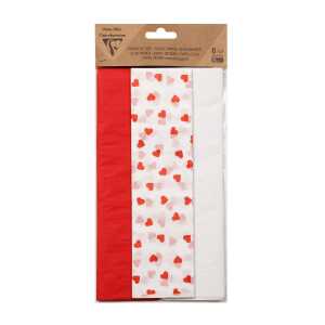 Clairefontaine Seidenpapier 6Bg Liebe sortiert