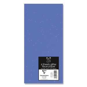 Clairefontaine Seide Packung 6 Bl 50x70 Blau/foil