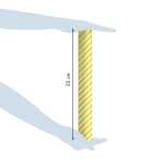 Clairefontaine Tiny Rolls 80g 5x0,35m Streifen gb