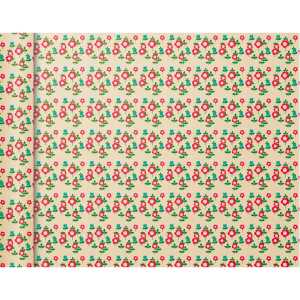 Clairefontaine Tiny Rolls 80g 5x0,35m Rote Blumen