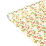 Clairefontaine Tiny Rolls 80g 5x0,35m Rote Blumen