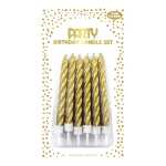 Clairefontaine Set 12 Kerzen Metallic gold