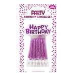 Clairefontaine 36 Kerzen für Kuchen rosa