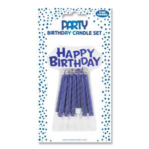 Clairefontaine 36 Kerzen für Kuchen blau