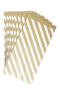 Clairefontaine 50 Tüten kraft 11x21+5cm Streifen w