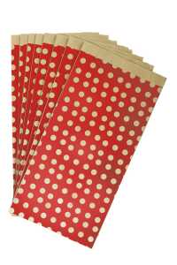 Clairefontaine 50 Tüten kraft, 15x31+6cm rot Pkte