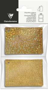Clairefontaine Geschenketiketten holo/glitzer gd