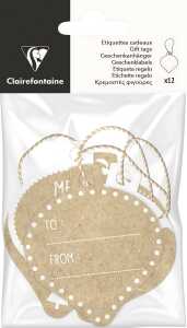 Clairefontaine Geschenketiketten kraft Weihn