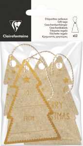 Clairefontaine Geschenketiketten kraft kaninchen