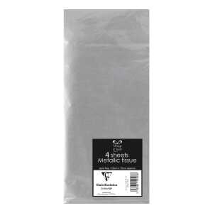 Clairefontaine Seide Packung 6 Bl 50x70 silber