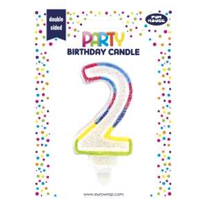 Clairefontaine Kerze Zahl, 2 5033601866763