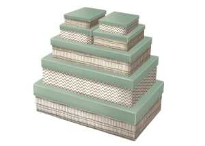 Exacompta Instinct, Set 7 Boxen rechteckig