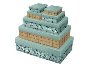 Exacompta Minimalist Set 7 Boxen rechteckig