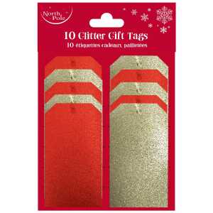 Clairefontaine Set 10 Geschenketikett Glit rt-gd