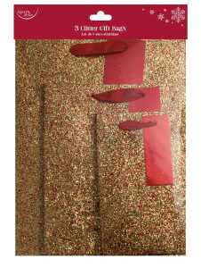 Clairefontaine 3er Set Tasche rot mit Glitter