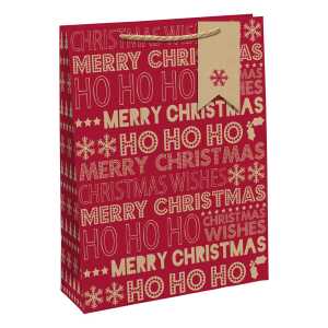 Exacompta Kraft Text Weihn TascheL 26,5x14x33