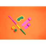 Clairefontaine 10xKreppband 5cmx10m sort. gem.