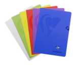 Clairefontaine Mimesys Heft PP A4 60Bl kar Rd sort