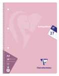 Clairefontaine Collegeblo 80 Blatt 90g Lin 27 D-Rd
