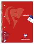 Clairefontaine Collegeblock 80 Bl 90g Dot sort