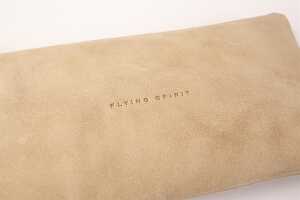 Clairefontaine Flying S. Schlamper Leder beige 22x11