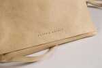 Clairefontaine FSp Ledertasche beige 23,5x2x19