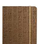 Clairefontaine Egypte Notizb A5 KLeder br blanco 72Bl