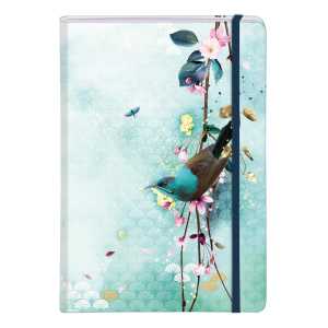 Clairefontaine CC6 Heft geb A5 80Bl bl GZ Kunstleder