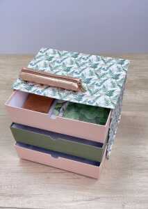 Clairefontaine LVEV Box mit 3 Laden 32x24,5x26,5