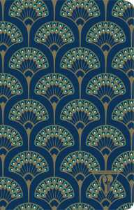 Clairefontaine Neo Notizb 11x17 48Bl lin blau Pfau