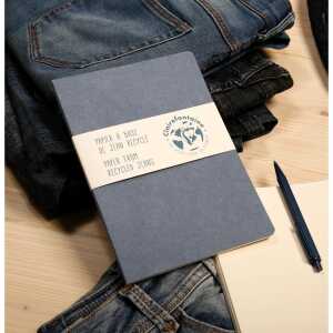 Clairefontaine J&C Notizheft A5 lin jeans 48Bl