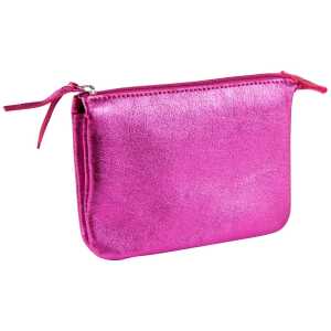 Clairefontaine Cuirise Kl Tasche 2F 13x9 Himbeere