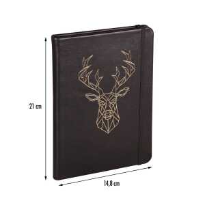 Clairefontaine Schwarzwald Notizbuch A5 HC Hirsch