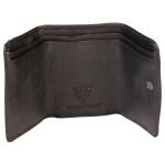 Clairefontaine Leder Brieftasche 11,5x2x8 sw
