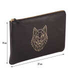 Clairefontaine Schwarzwald Täschchen 27x19cm Wolf