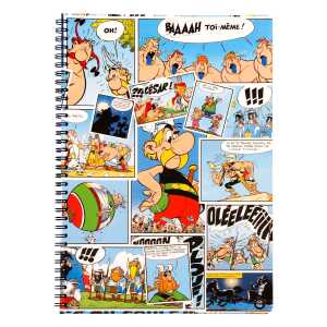Clairefontaine Asterix Spiralbuch lin+R+Tasch 50Bl