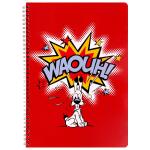 Clairefontaine Asterix3 Idefix Spiralh A4 50Bl l+Rd