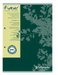 Clairefontaine Block Forev A4 100Bl 2gel linRd 70g