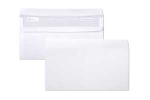 Umschläge selbstklebend 110x220mm/DL, 80g Lose im Karton 500 Stück