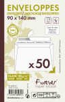 Clairefontaine Umschl 90x140 FOREVER 80g ws Pck 50