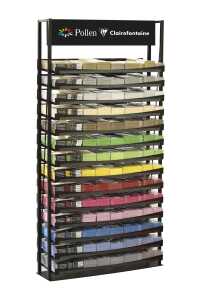 Clairefontaine Bodendisplay Metall 98x36x196 leer