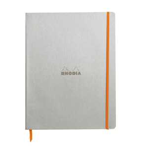 Rhodia  NBuch A4+ liniert silber
