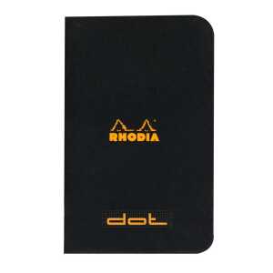 Rhodia  Heft 7,5x12 24Bl DOT 80g sw
