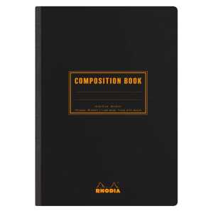 Rhodia  Book A5 liniert+R schwarz