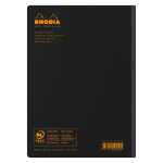 Rhodia  Book A5 liniert+R schwarz