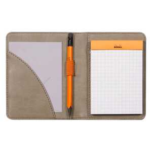 Rhodia  Etui für Block/Buch A7 taupe