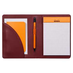 Rhodia  Etui f. Block/Buch A6 weinrt