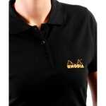 Rhodia  Poloshirt Damen Schwarz L