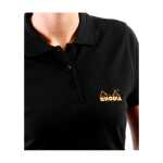 Rhodia Rhodia Poloshirt Damen Schwarz L