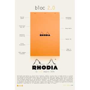 Rhodia  Poster "2,0 PAD" 60x40cm FR
